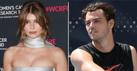 Split photo of Olivia Jade and Taylor Fritz