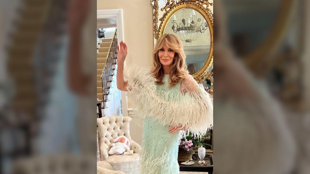 Photo of Jaclyn Smith first wore the gown for her son's 2023 wedding.