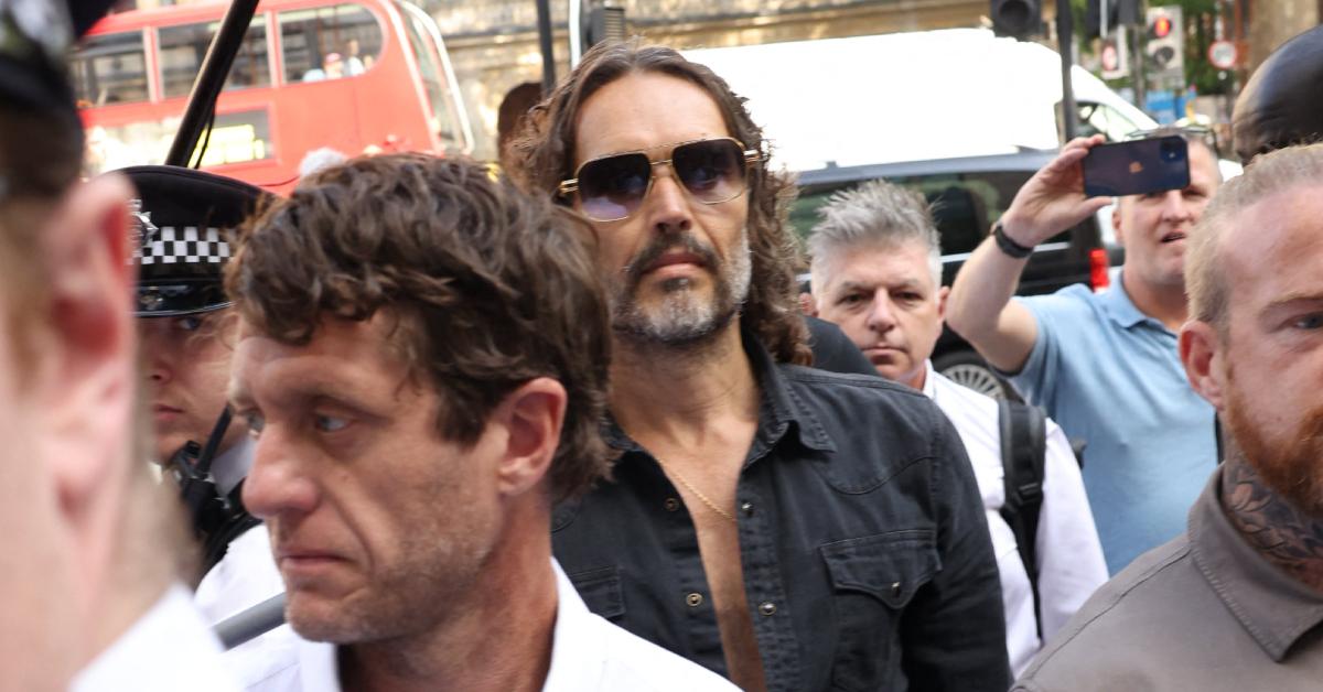 russell brand granted bail london rape sexual assault charges photos