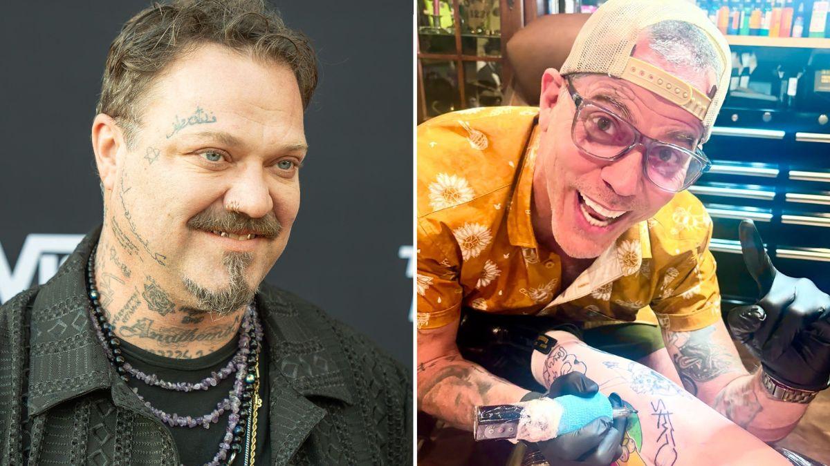 Split Image of Bam Margera and Steve-O.