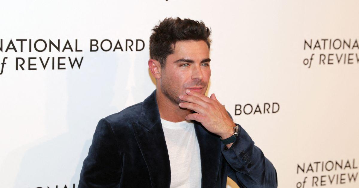 image of The actress confirmed to a reporter that she and Zac Efron are just friends.