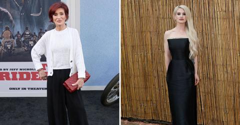 Split photo of Sharon Osbourne and Kelly Osbourne.