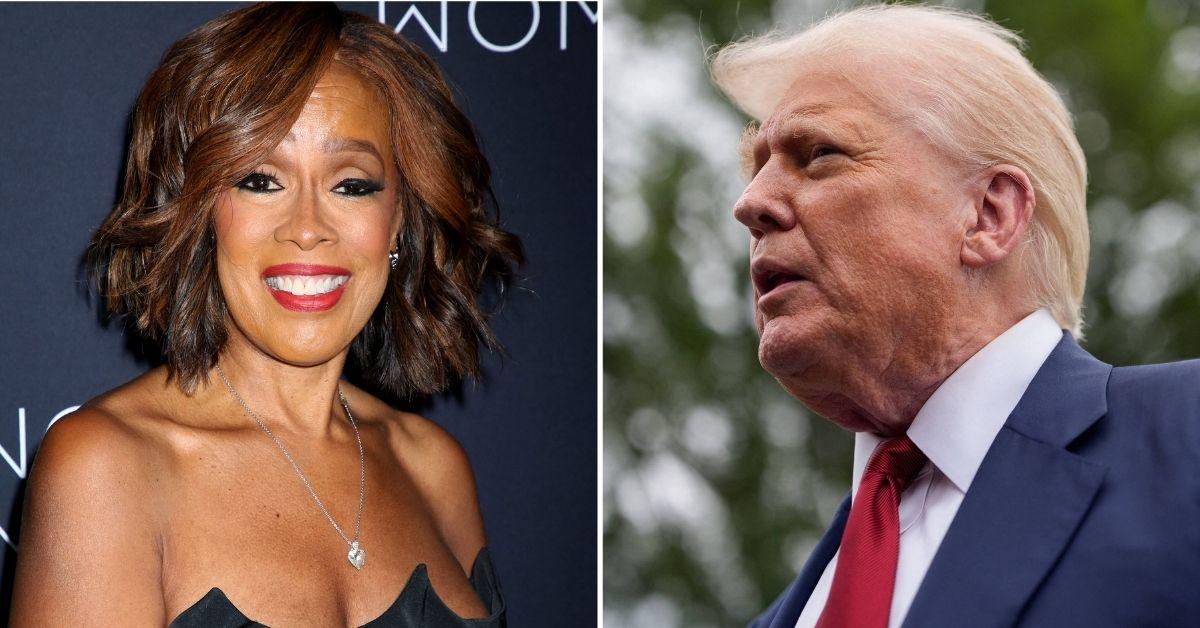 photo of Gayle King and Donald Trump