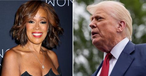 photo of Gayle King and Donald Trump