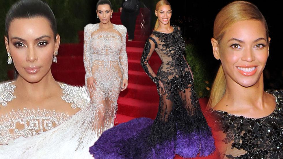 Kim kardashian copies beyonce 2015 met gala