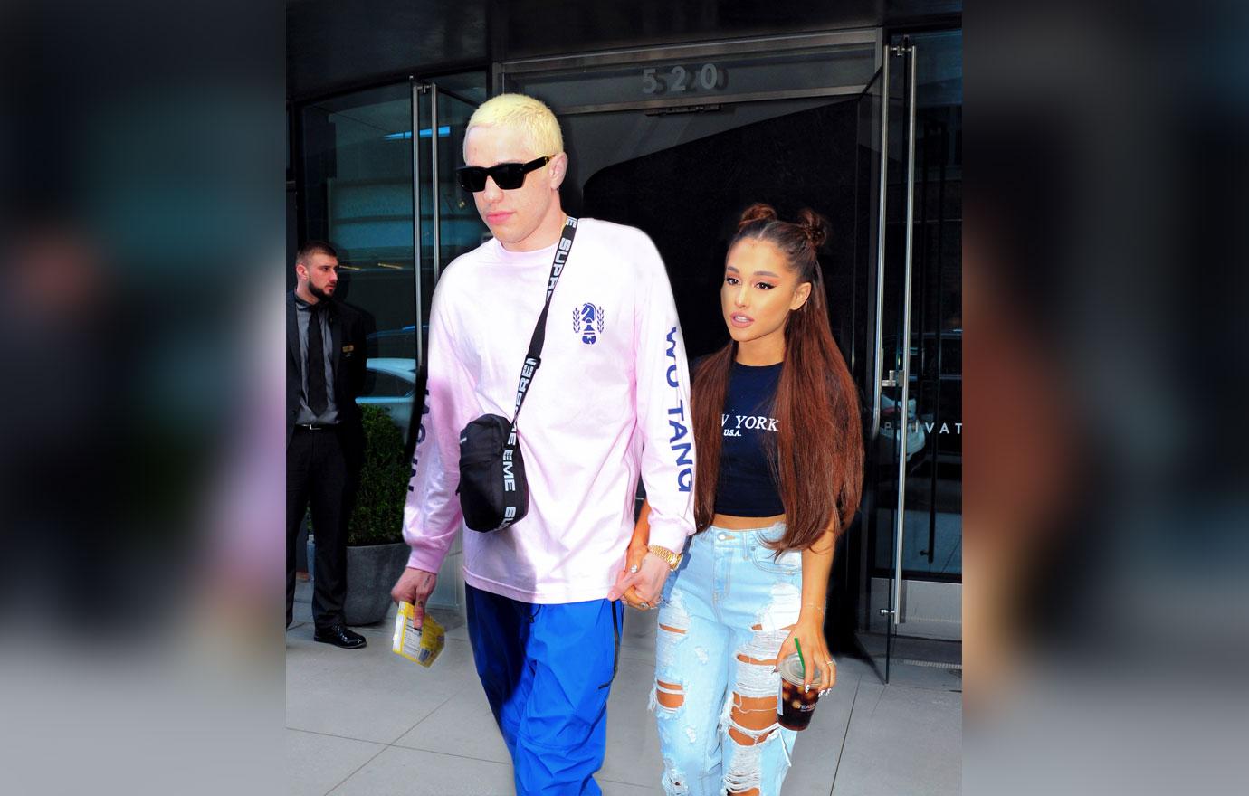 Ariana Grande and Pete Davidson look striking as they step out for concert in Brooklyn