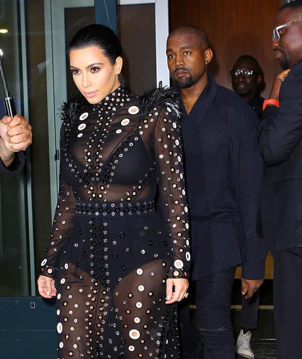 Pregnant Kim Kardashian and Kanye West head to the CFDA Awards in New York City