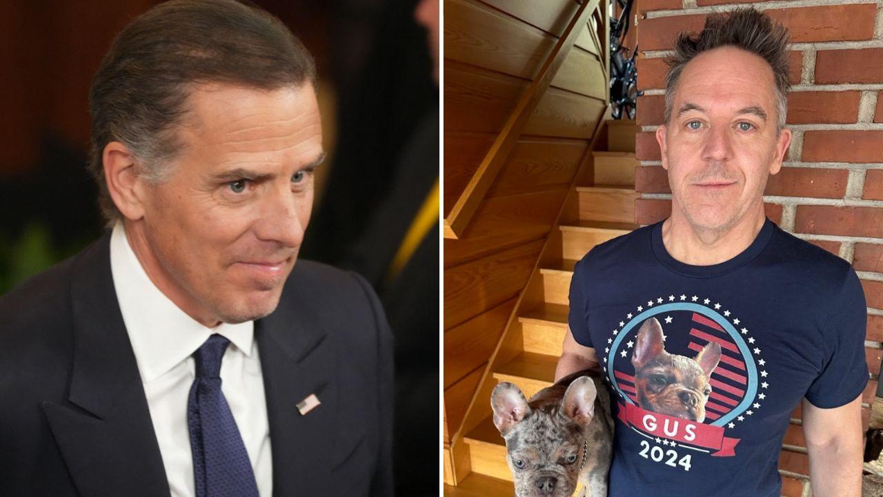 Split image of Hunter Biden and Greg Gutfeld