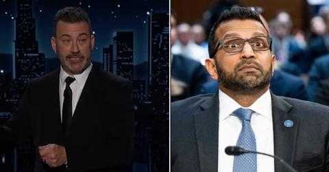 split of Jimmy Kimmel & Kash Patel.
