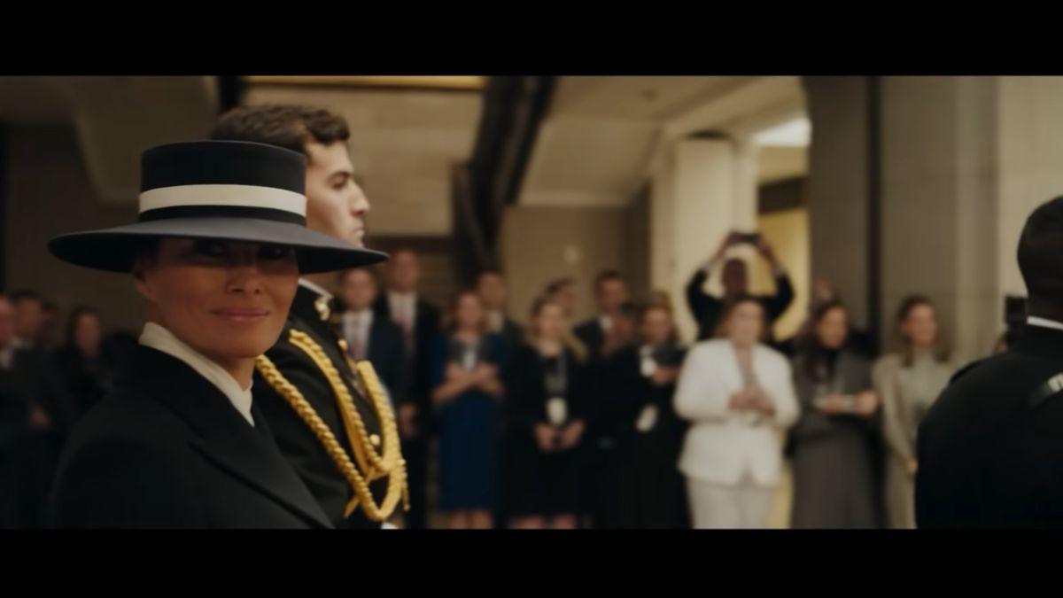 image of Donald Trump promoted Melania’s new documentary online.