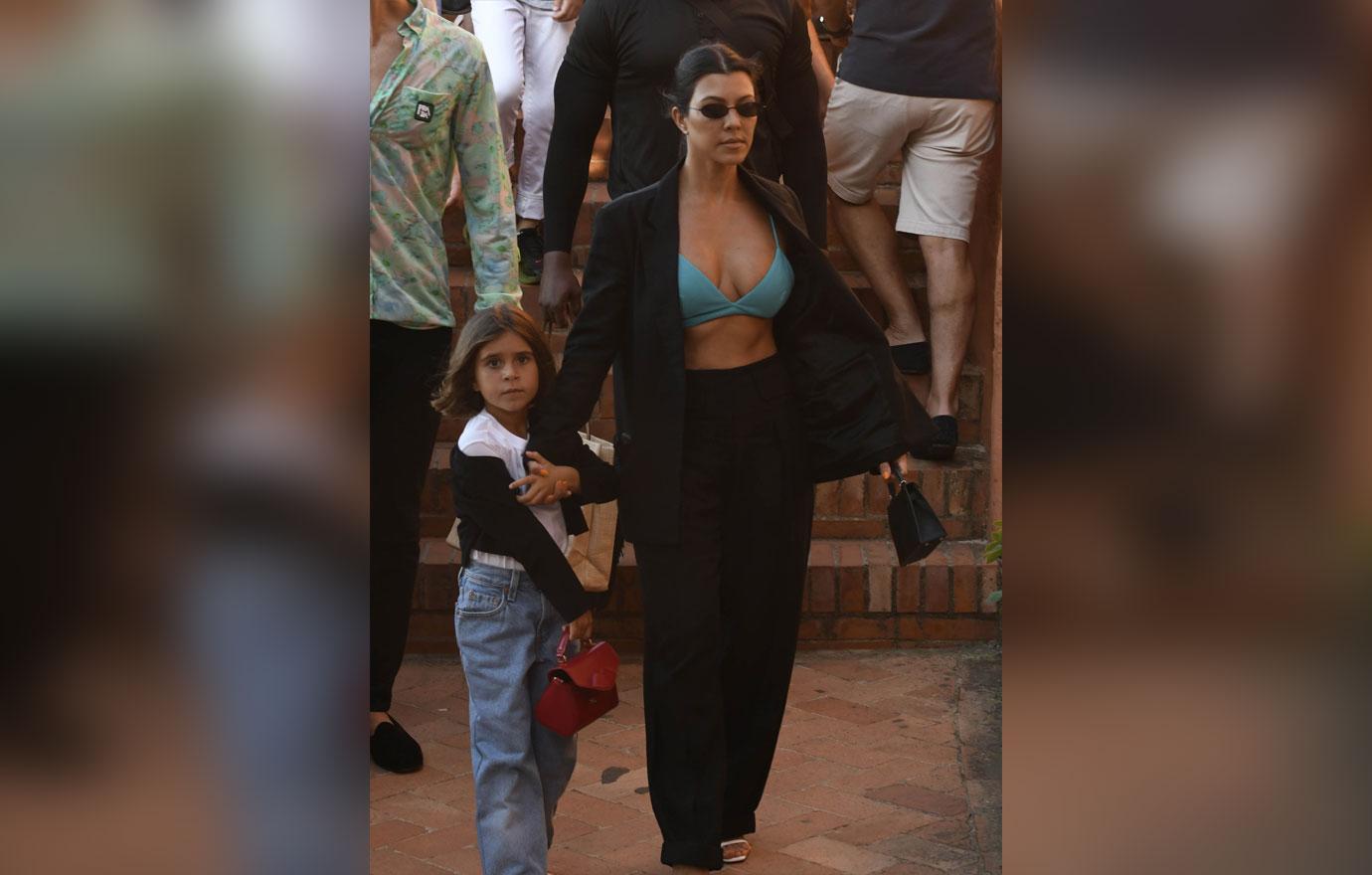 Kourtney Kardashian And Daughter Penelope Italy