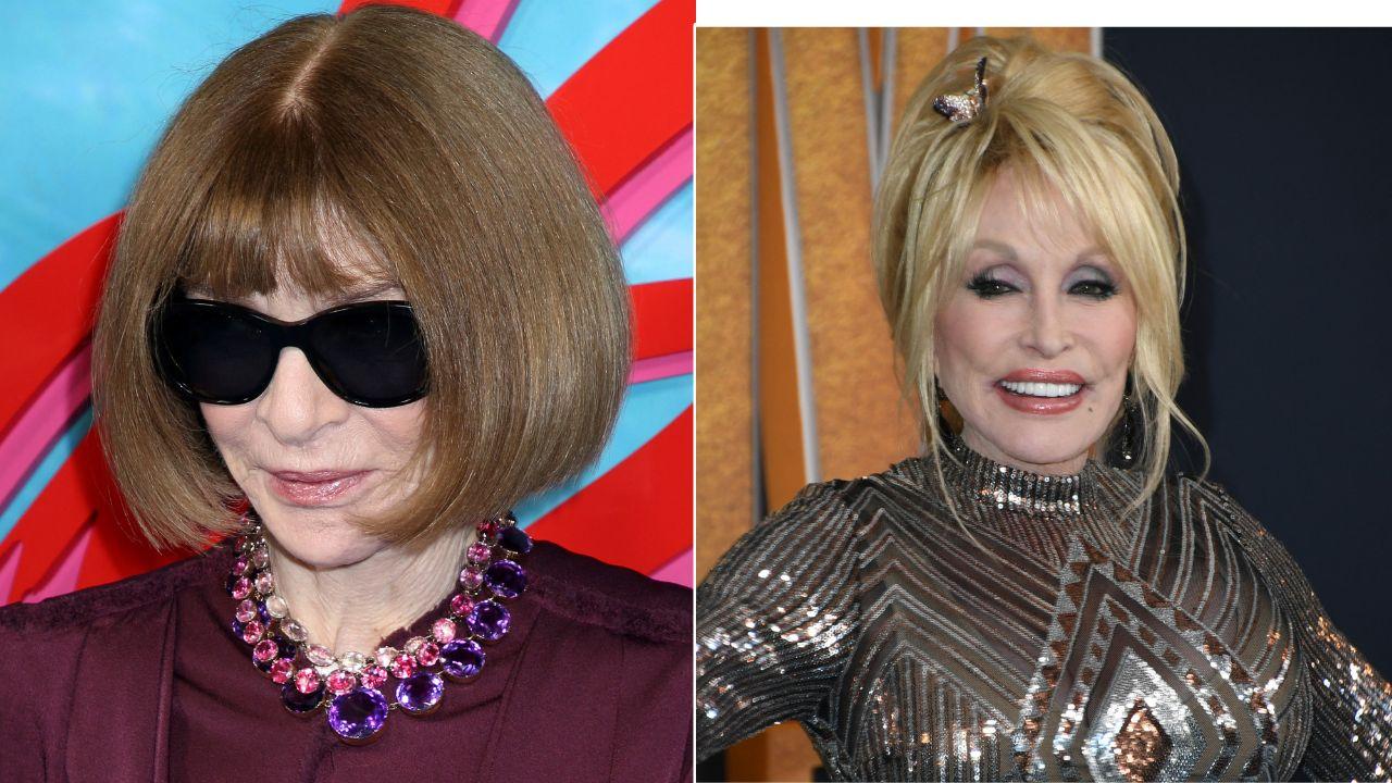 Image of Wintour and Parton.