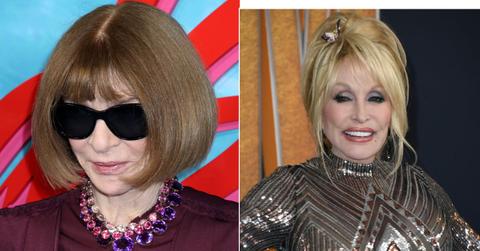 Image of Wintour and Parton.