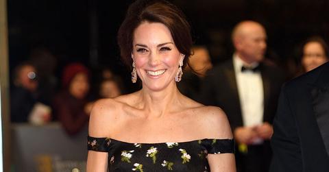 Kate Middleton BAFTA Gown Prince William Long