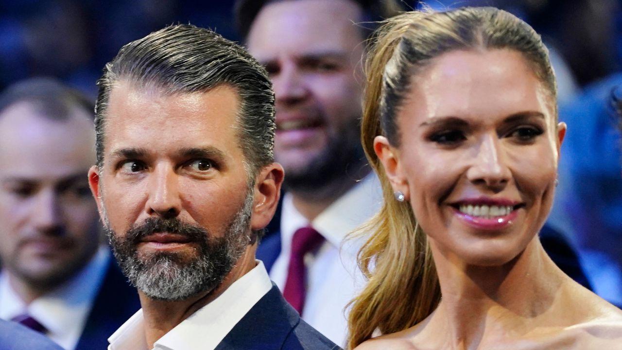 Photo of Donald Trump Jr. and Bettina Anderson tied the knot in May.
