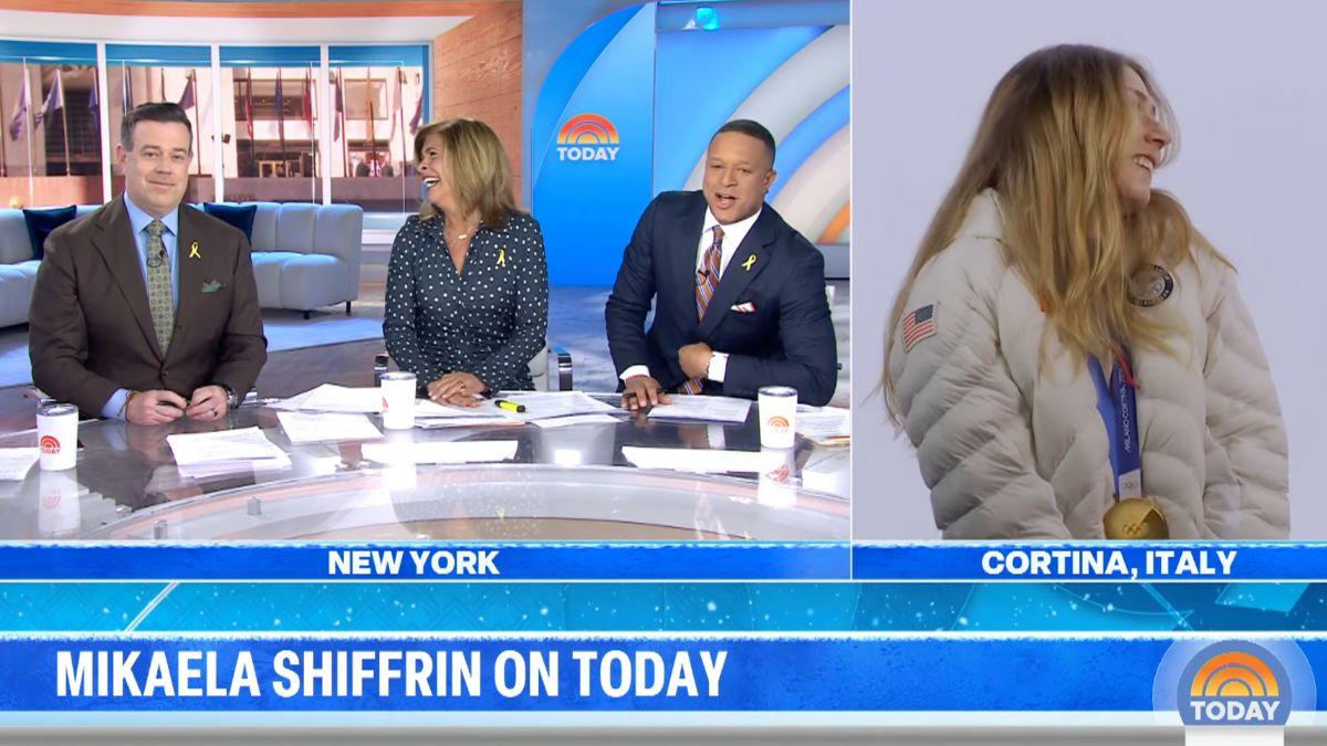 Image of The 'Today' co-hosts laughed off Mikaela Shiffrin's mistake.