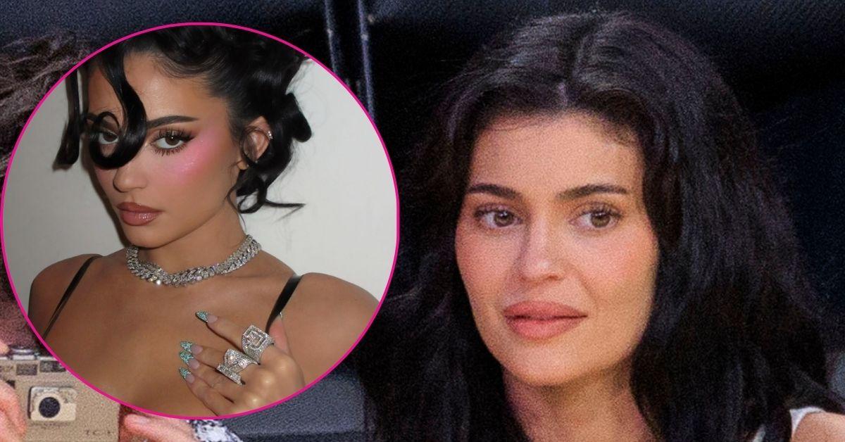 kylie jenner leather top hot new photos