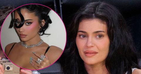 kylie jenner leather top hot new photos