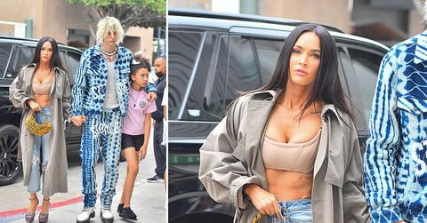 megan fox and machine gun kelly head to dinner with daughter