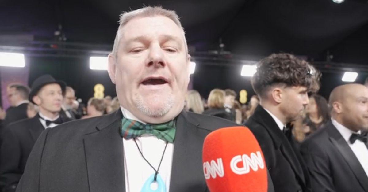 image of John Davidson, who has Tourette syndrome, shouted during the show.