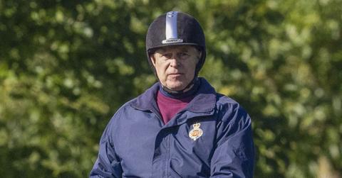 prince andrew downcast horseback riding