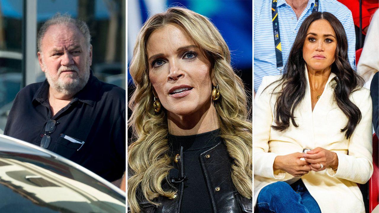 Image of Thomas Markle ,Megyn Kelly and Meghan Markle.