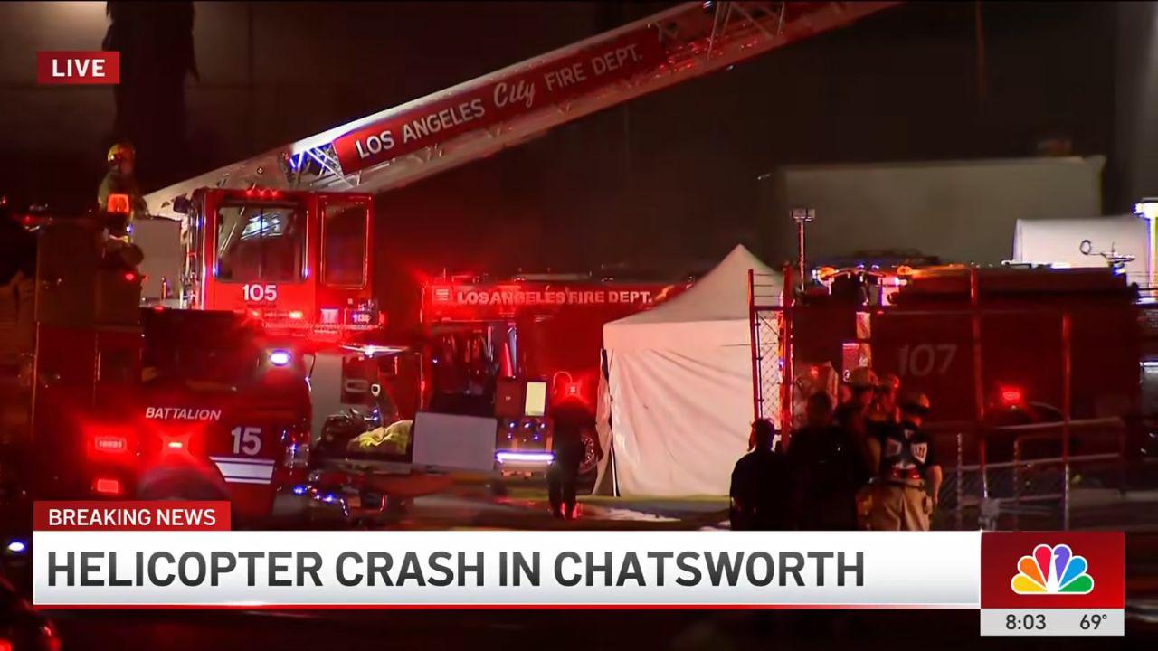 Image of crash scene in LA