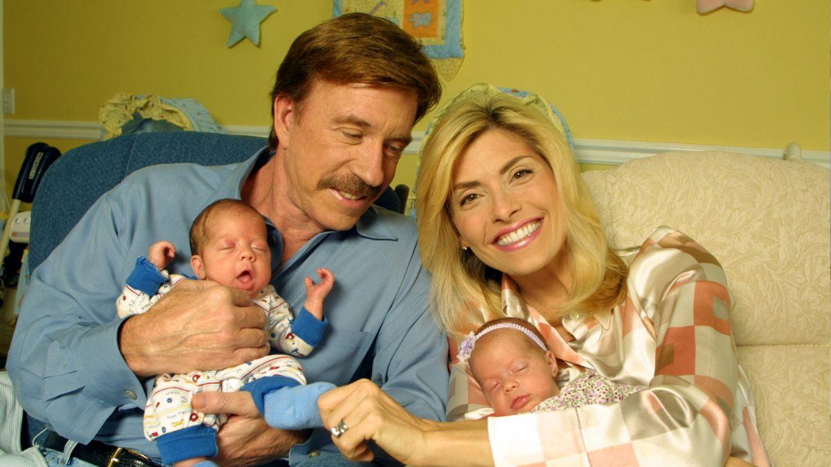 image of chuck Norris and family