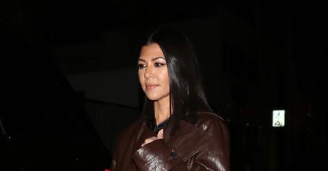 Kourtney Kardashian Rocks Fierce Leather Jacket For Dinner