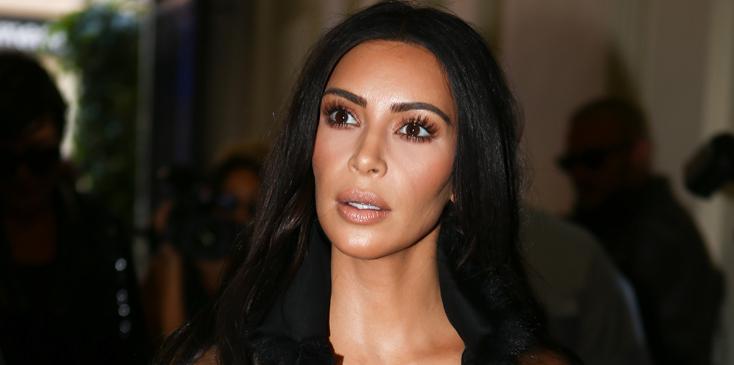 Kim Kardashian goes sheer for a Balmain Fitting during Paris Fashion Week