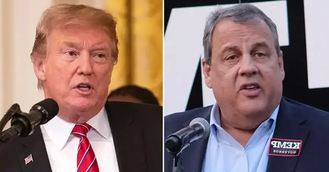 donald trump mocks chris christie ahead of him dropping out of gop primary