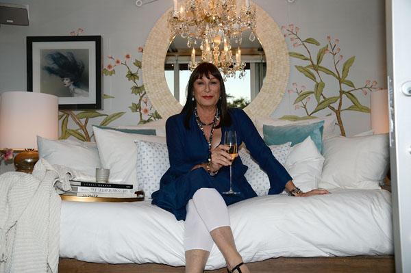 Anjelica Huston at Airbnb&#8217;s Hello LA Event at Cook&#8217;s Garden by HGEL