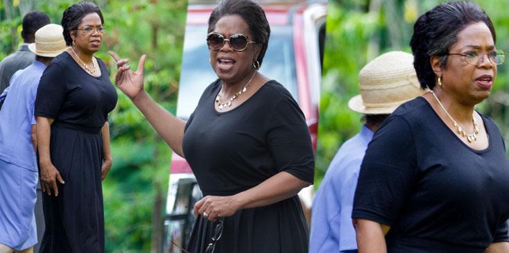 Oprah Winfrey, 69, shows off skinnier-than-ever waist in tight white dress  at the Smithsonian after drastic weight loss