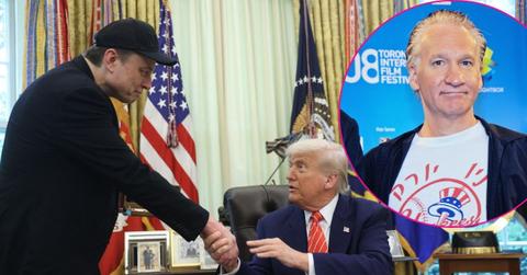 Composite photo of Elon Musk, Donald Trump and Bill Maher.