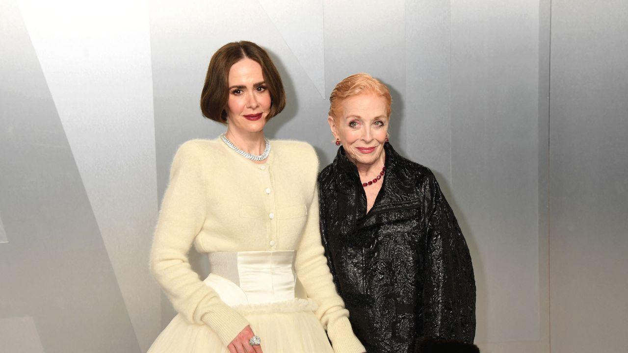 Image of Sarah Paulson supported Holland Taylor at the premiere of her new Apple TV comedy 'Brothers.'