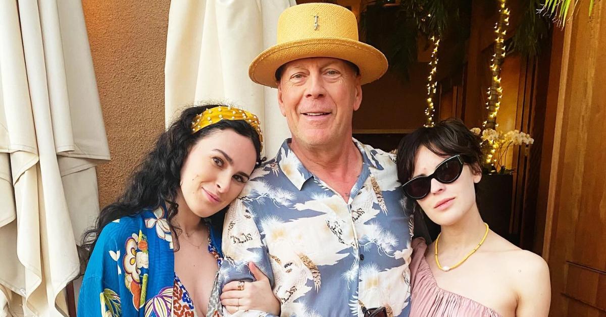 rumer willis dad bruce doing great dementia battle scared wildfires