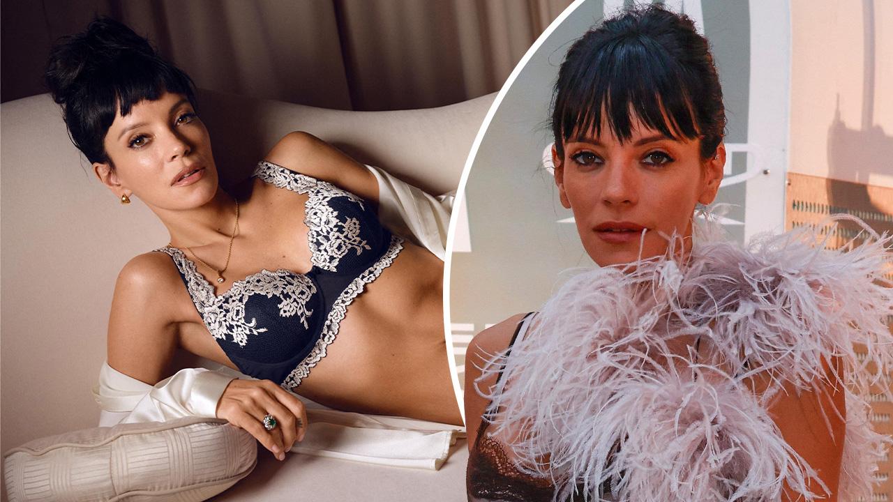 lily allen lingerie shoot pics