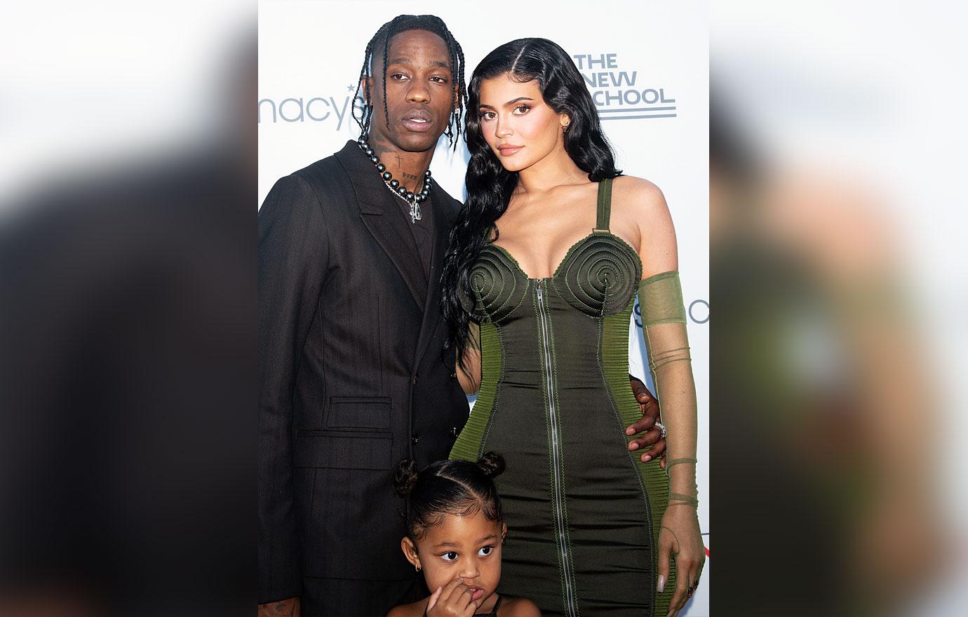 Kylie Jenner and Stormi Webster Reunite With Travis Scott to Give Back