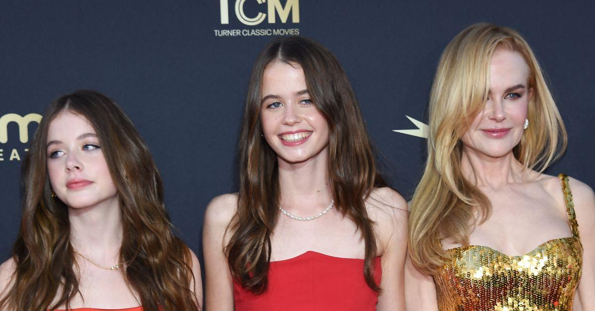 photo of Sunday Rose and Faith Margaret Urban & Nicole Kidman