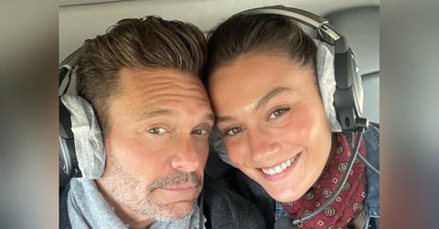 ryan seacrest much younger girlfriend aubrey paige nyfw show