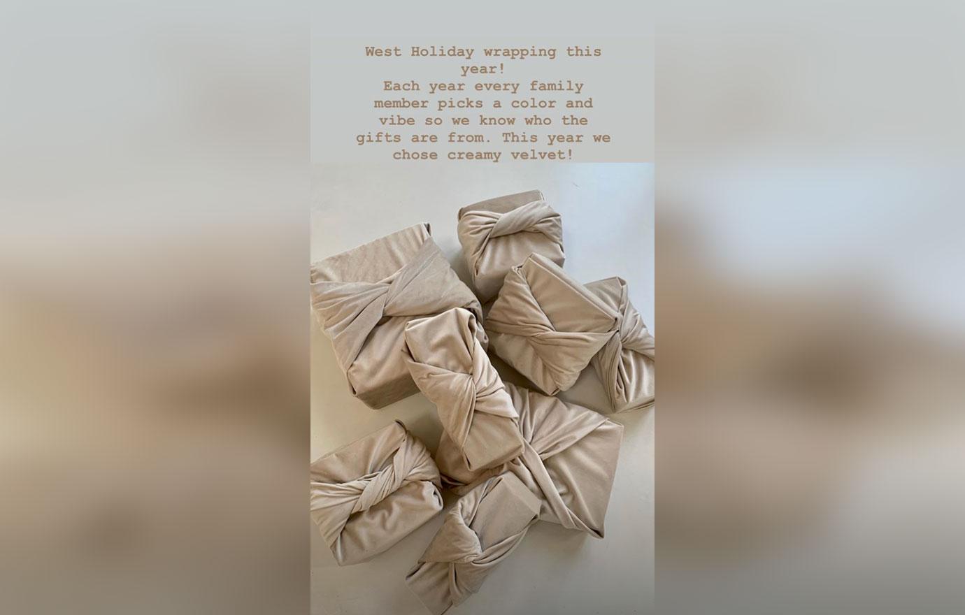 Kim Kardashian Christmas Wrapping