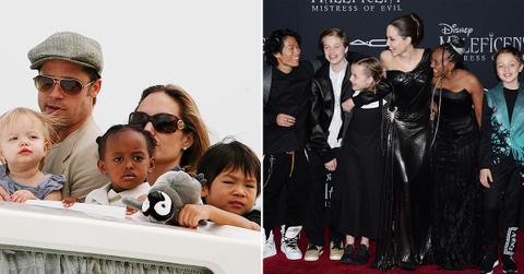 angelina jolie brad pitt kids through the years