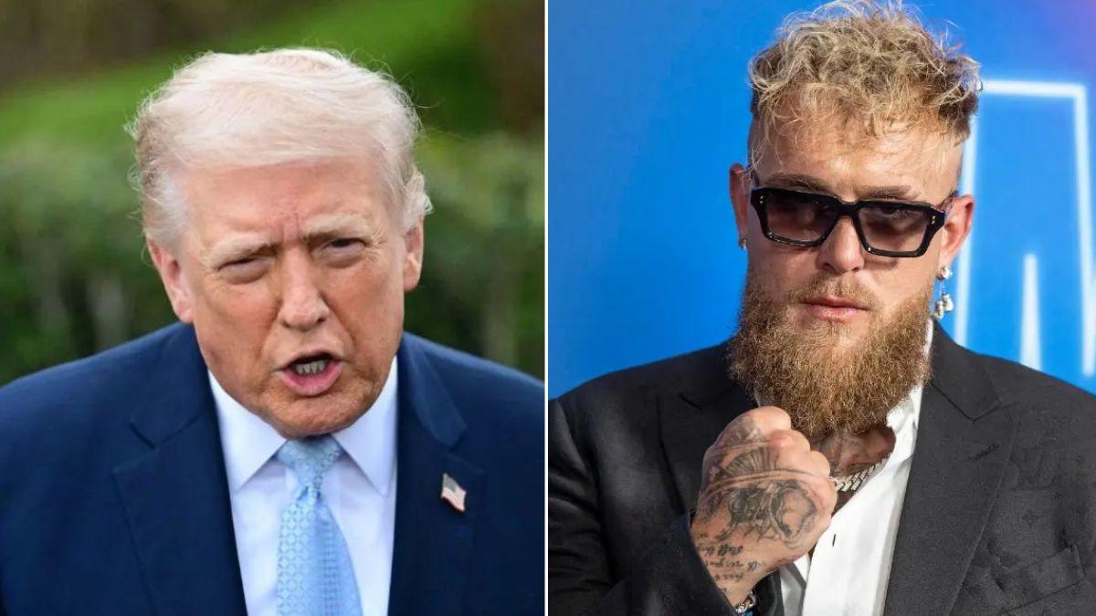 image of The president speculated that Jake Paul might run for the top job one day. 