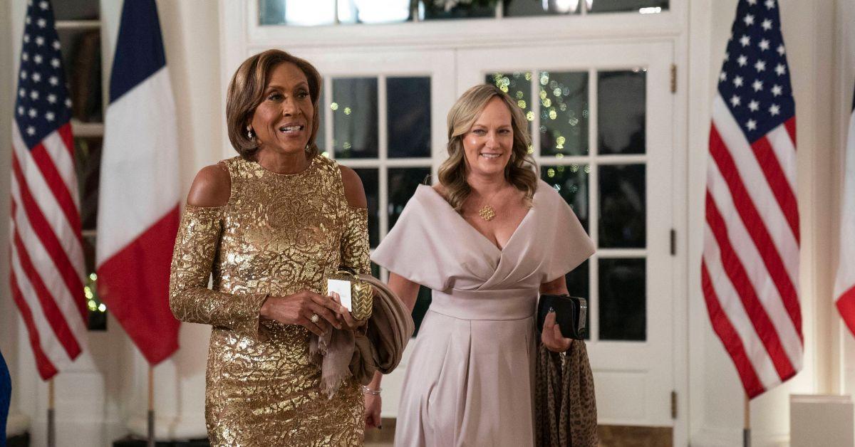 Photo of Robin Roberts and Amber Laign met in 2005.