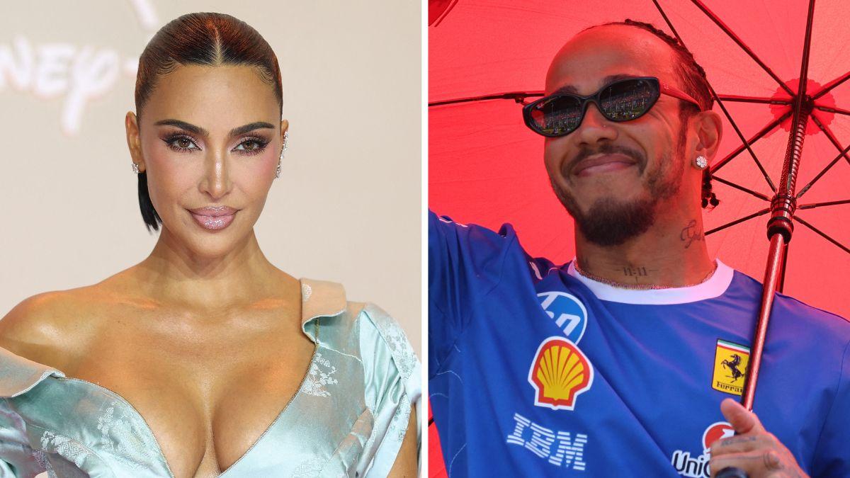 Image of Kim Kardashian and Lewis Hamilton were allegedly spotted at Estelle Manor in the Cotswolds.
