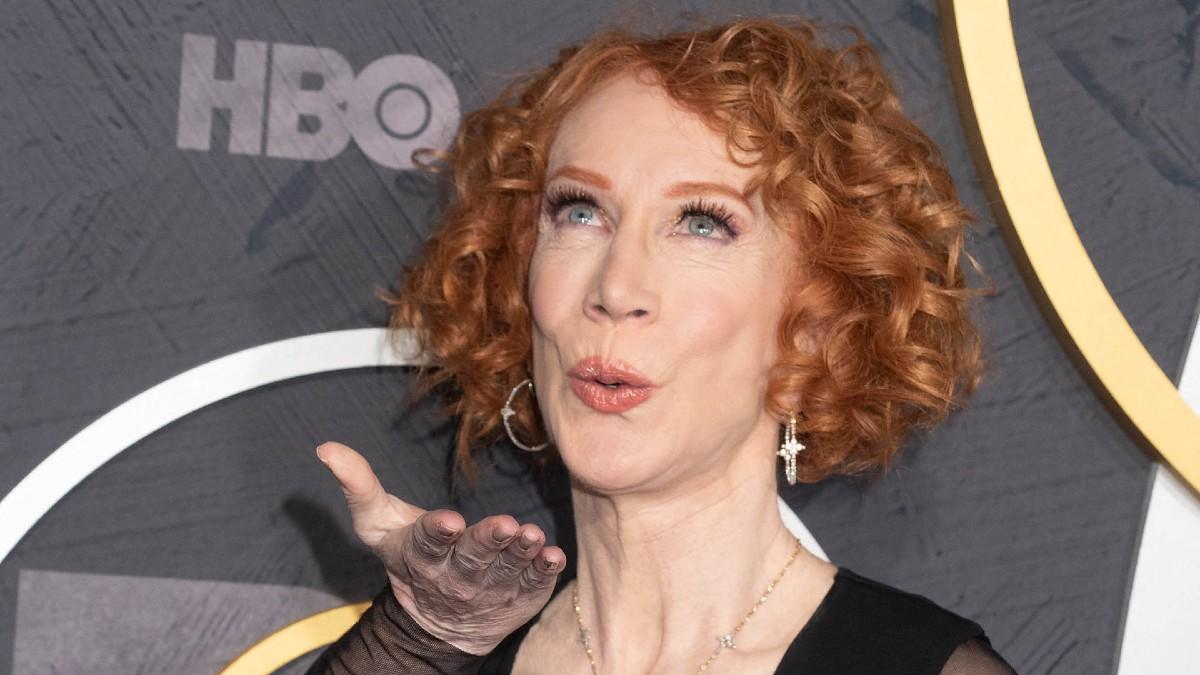 image of Kathy Griffin backed Eric Swalwell before he resigned. 