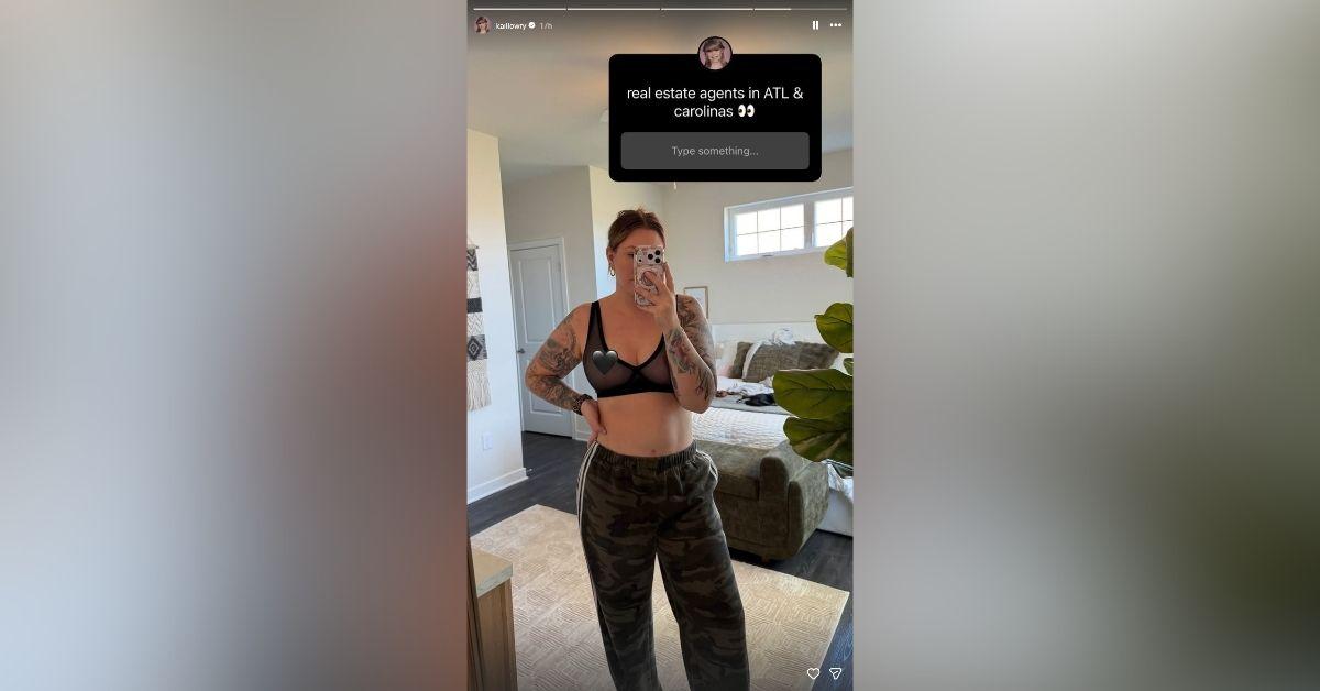 image of Kailyn Lowry showed off her weight loss transformation in a bold mirror selfie.