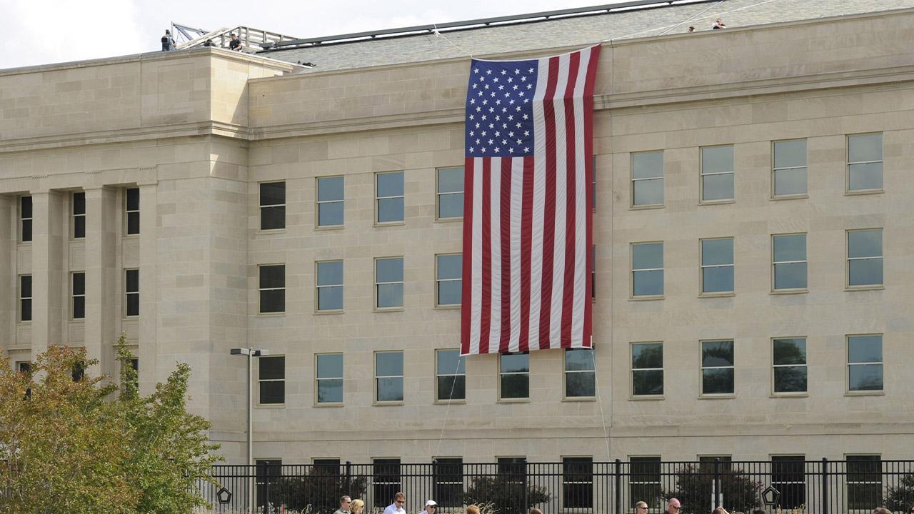 Image of the Pentagon rescinded the mask requirement at the center of Buckler's lawsuit.