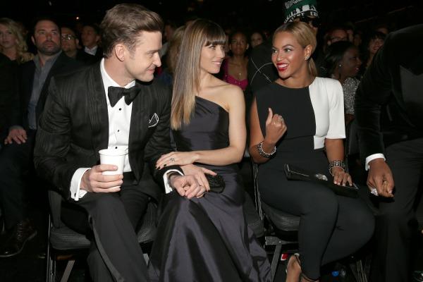 Justin Timberlake, Jessica Biel and beyonce