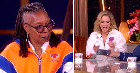 Split photo of Whoopi Goldberg and Sara Haines